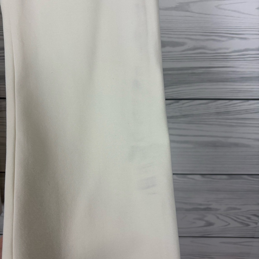 Diane Von Furstenberg Genesis White Ankle Dress Pants Size 14 NWT - Picture 2 of 9